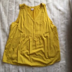 Target yellow flowy tank top/blouse