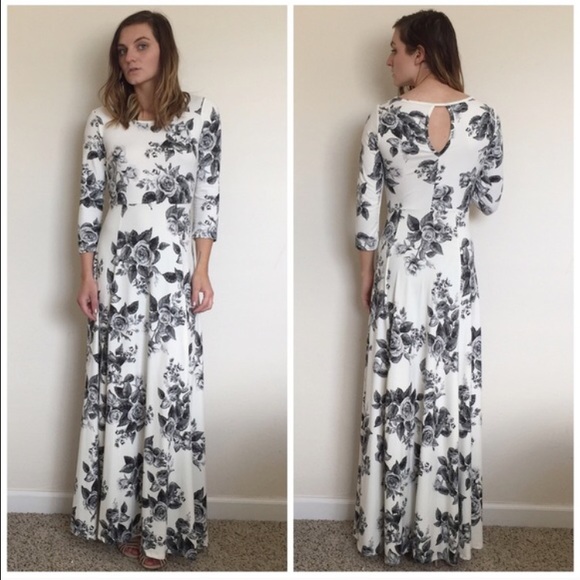 LAST ONE Antoinette • Floral Maxi Dress - Picture 3 of 3