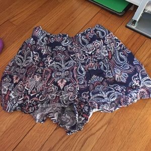 Patterned Flowy Shorts