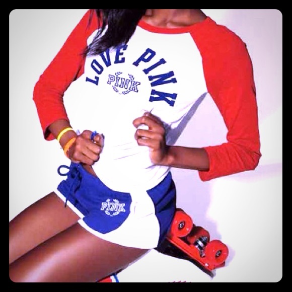 PINK baseball outfit