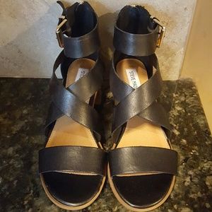 Steve Madden Chunky Heel Sandals 7.5