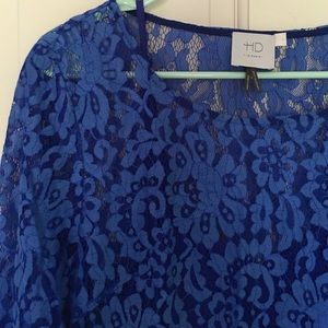 HD Paris blue lace dress