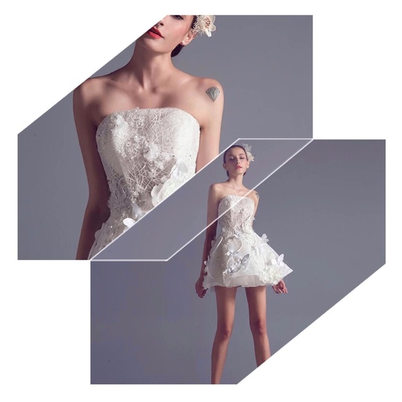 Glamorous fashionable wedding gown - Picture 2 of 4