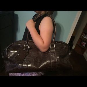 Bath & Body Works alligator skin carry on tote