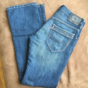 NEW Levi's men's slim boot cut blue jeans 527