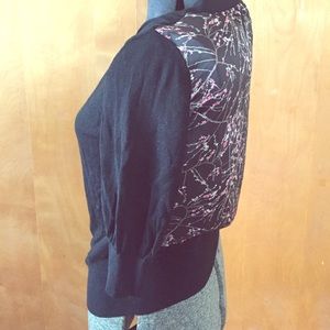 H&M cardigan with floral polyester back