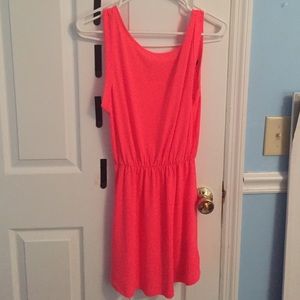 Neon pink dress