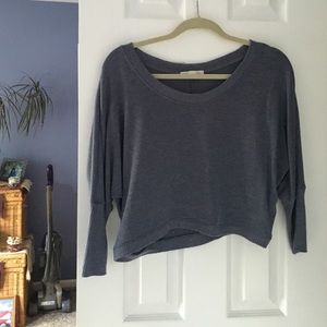 Cropped sweater shirt