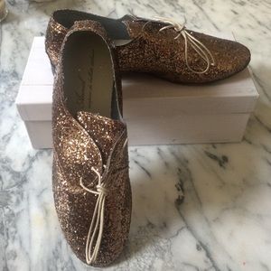 Anniel Gold Glitter Shoes