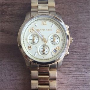 Michael Kors Runway Gold Tone Watch