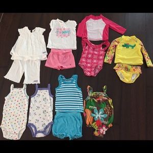 6-12 month baby girl swimsuits and clothing