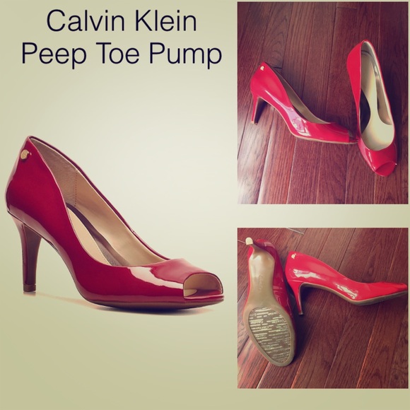 Calvin Klein Kasia Peep Toe Pump