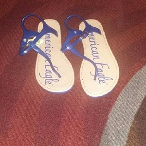 Blue sandals