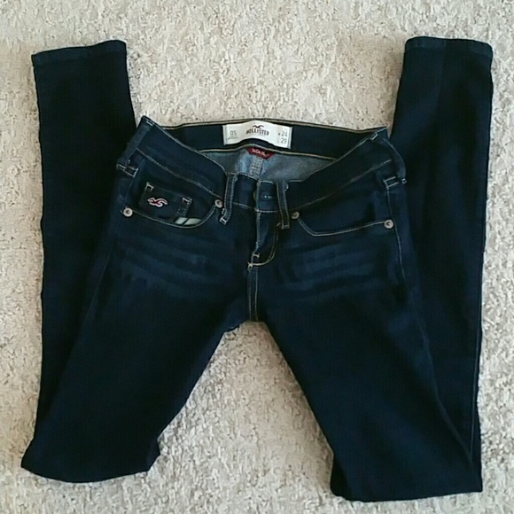 Hollister blue skinny jeans