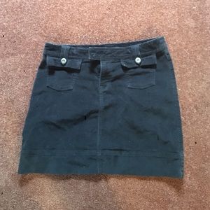 Black corduroy skirt