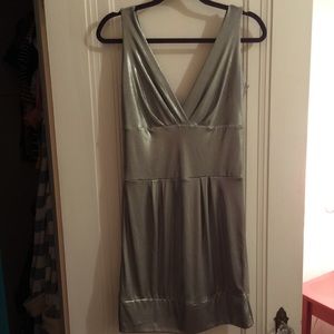 Metallic Silver Dress