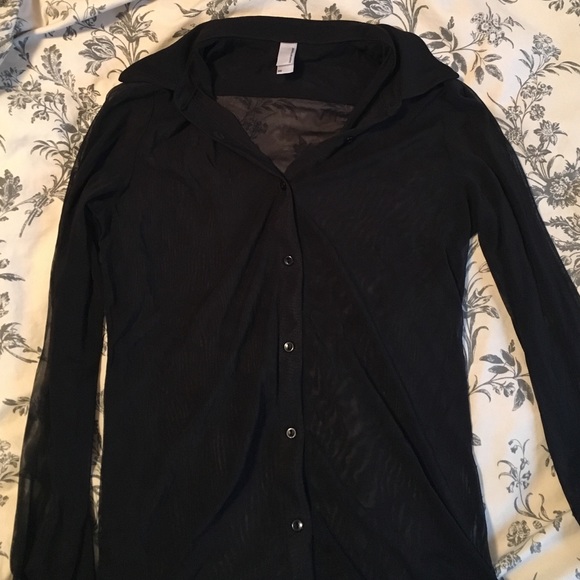 AA Black Button down