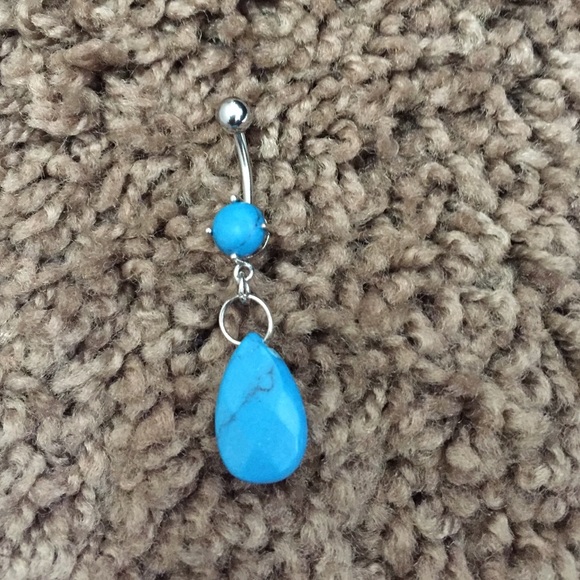 Turquoise Belly Button Ring Naval Jewelry