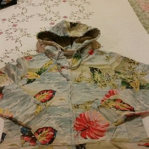 Lucky Brand Tropical Print Hoodie