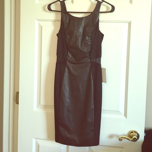 Little Black Dress with mesh sides from Nordstrom