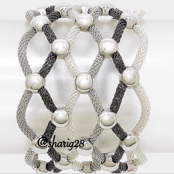 ☮Tribal Lattice Mesh Bracelet📿 - Picture 2 of 4