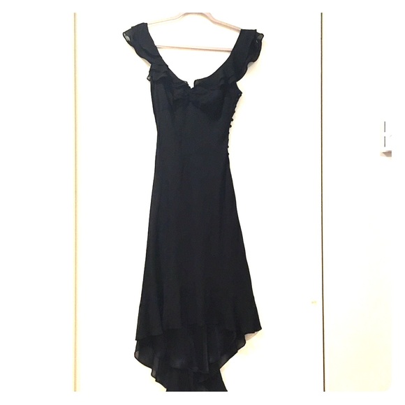 BCBG black silk dress