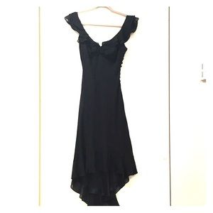 BCBG black silk dress