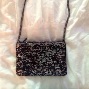 Sparkle cross body bag from J.Crew