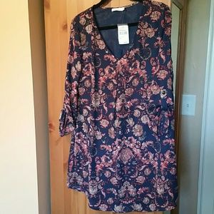 Paisley print dress