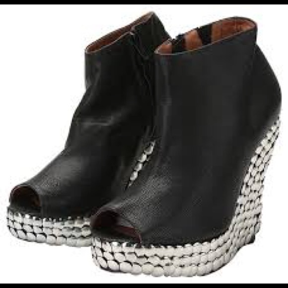 Jeffrey Campbell Shoes - Jeffrey Cambell Black Tack Wedges