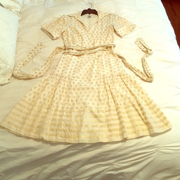 Eyelet wrap dress by Dianne Von Furstenberg