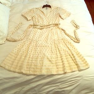 Eyelet wrap dress by Dianne Von Furstenberg