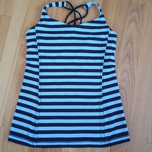 Lululemon 6 workout tank stripes