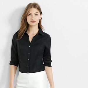 Express black essential button down