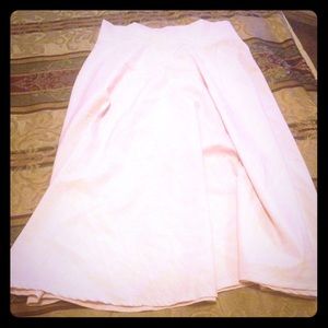 Natural waist pale pink skirt