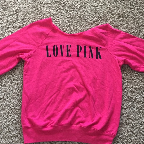 Love pink sweatshirt