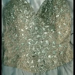 Light-Blue/Grey Prom Dress