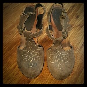 Michael Kors wood heel