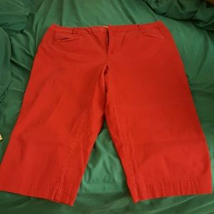 Gorgeous red capris