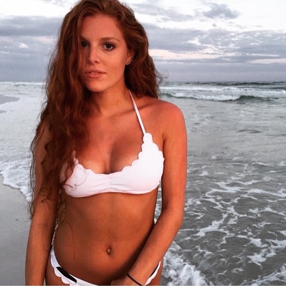 Scalloped edge top. Bottoms not included. - Picture 3 of 3