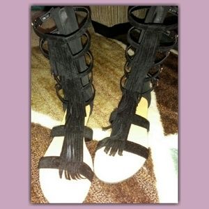 Fringe Gladiator Sandals