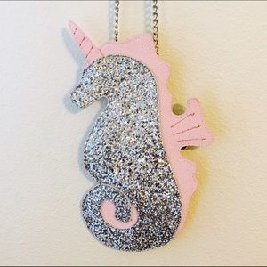ASOS Bags - ASOS Glitter Unicorn Seahorse Flat Crossbody ASOS Bags - ASOS Glitter Unicorn Seahorse Flat Crossbody