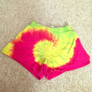 Tie dye Soffe shorts