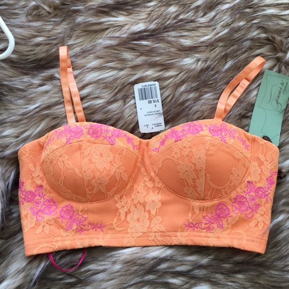 Orange and pink bralette