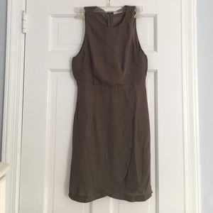Olive dress from TOBI - short with high neck line