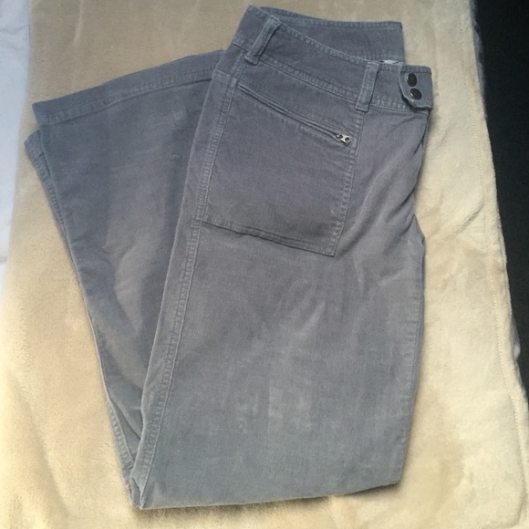 blueish grey corduroys