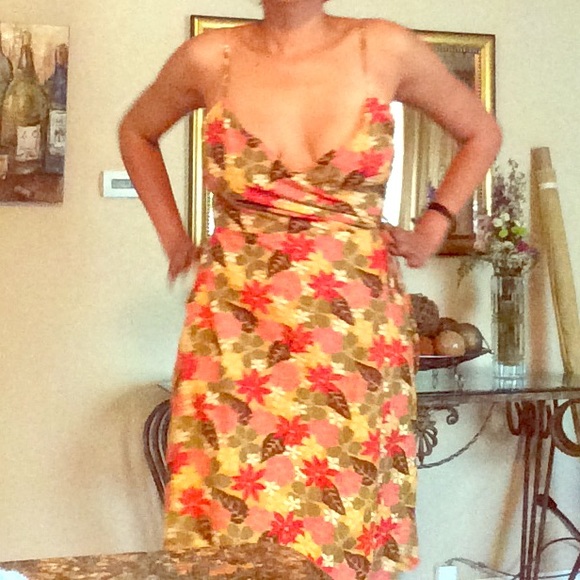 J Crew Floral wrap dress - Picture 1 of 4