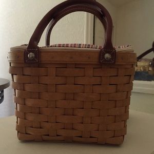 Handmade Longaberger purse