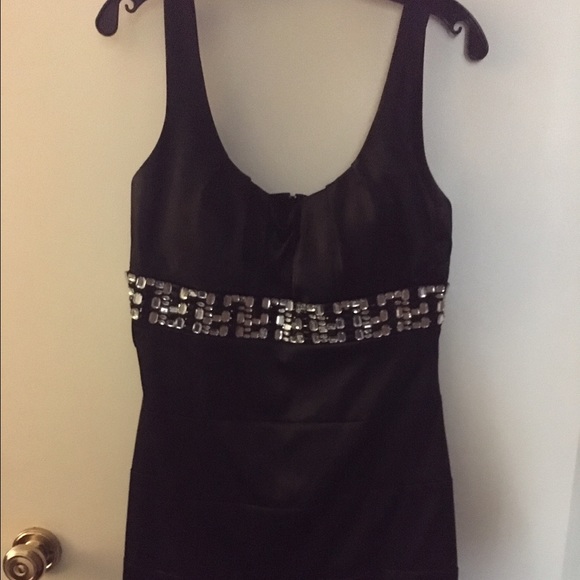 Bisou bisou ~ black pleated dress ~ size 12