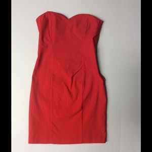 Mini strapless dress